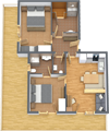 Grundriss - Appartement Alpenrose